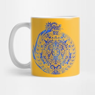 the dragon calendar in mexican aztec pattern ecopop Mug